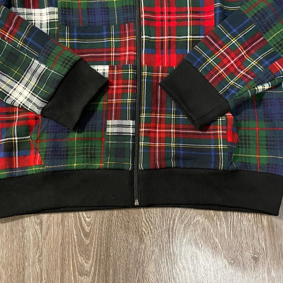 Polo Ralph Lauren Men's Patchwork Plaid Fleece Lined Full Zip Hoodie Size - Picture 4 of 9